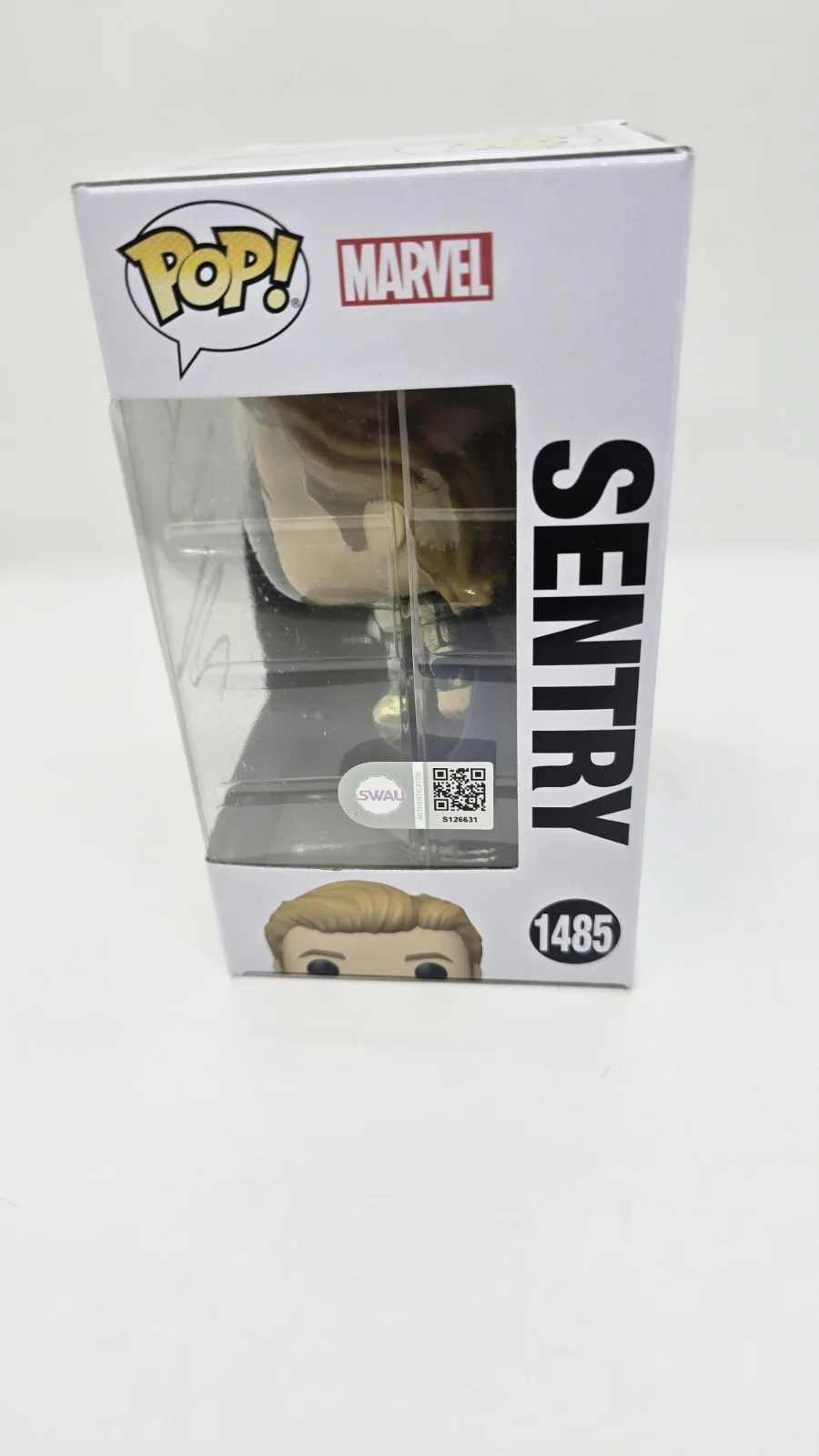 louis pullman — Lewis Pullman Signed Marvel Thunderbolts Sentry Funko Pop #1485 SWAU #2, image 2