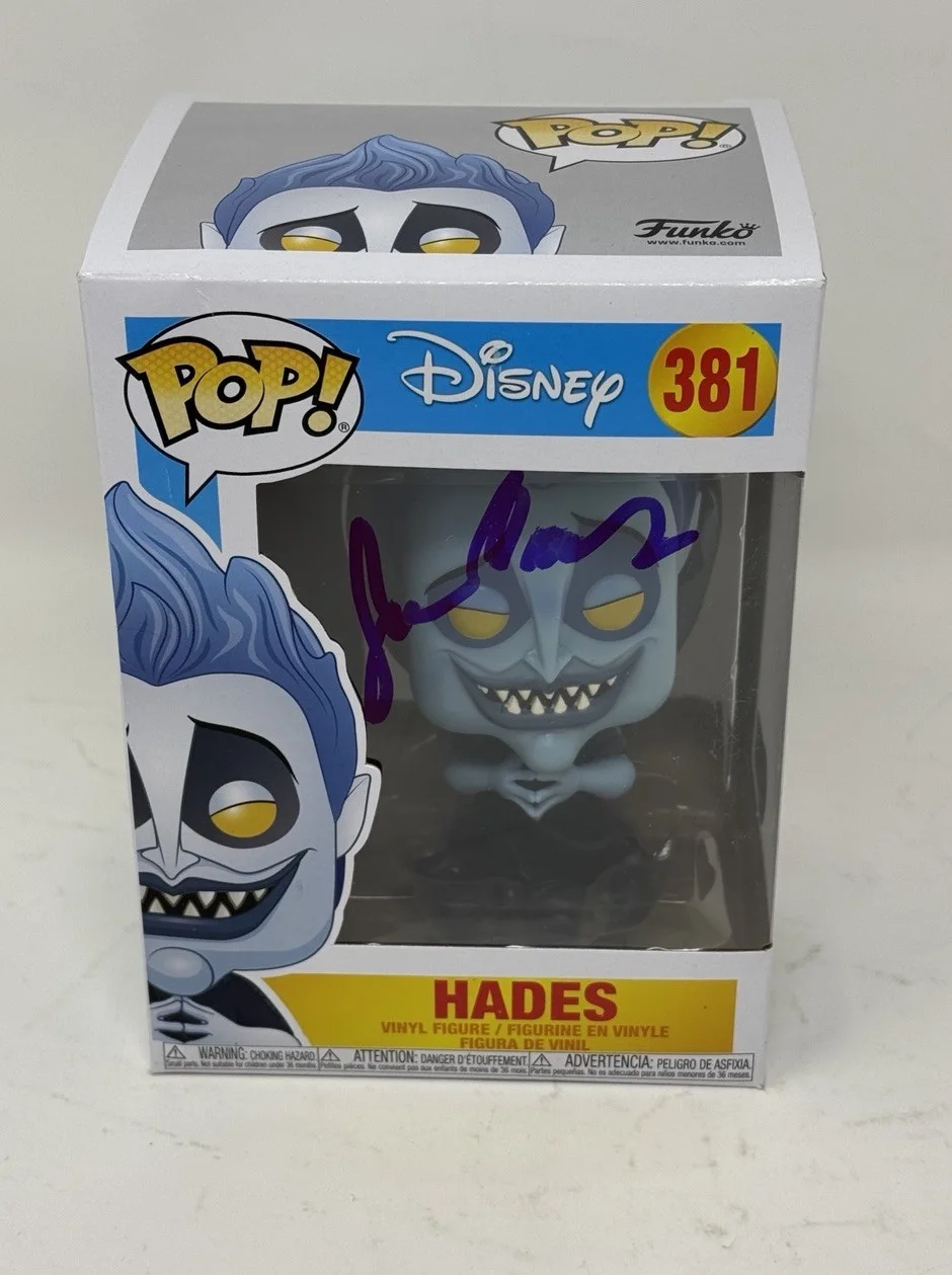 James Hades — James Woods Signed Funko Pop Hades #381 Hercules Autograph Beckett COA, изображение 3