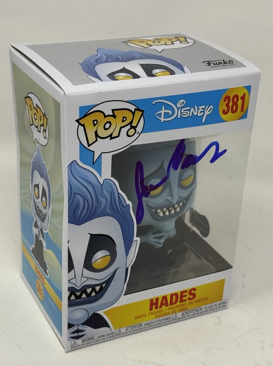 James Hades — James Woods Signed Funko Pop Hades #381 Hercules Autograph Beckett COA, изображение 4