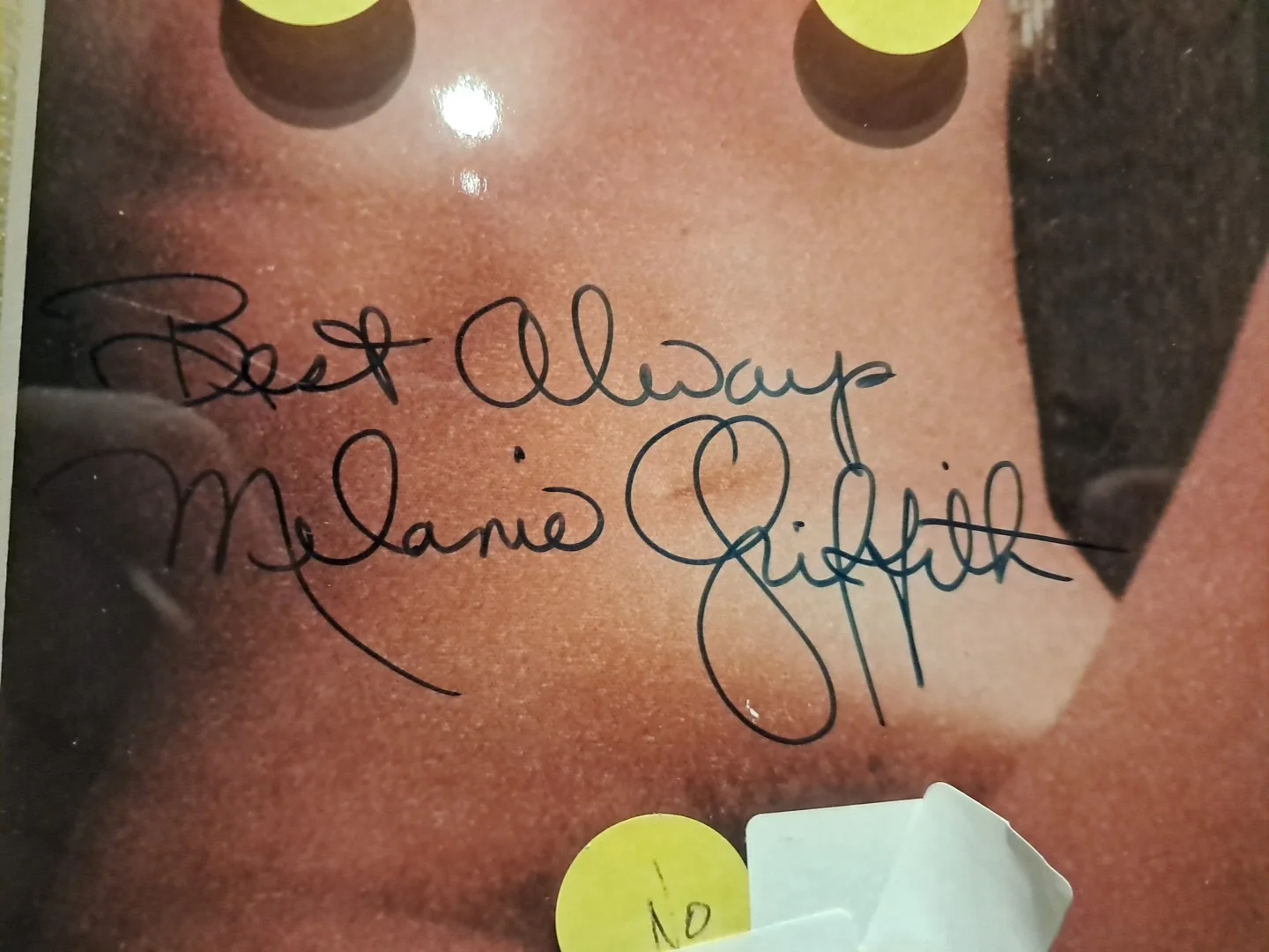 Autographed and Framed Photo Of Melaine Griffith, изображение 2