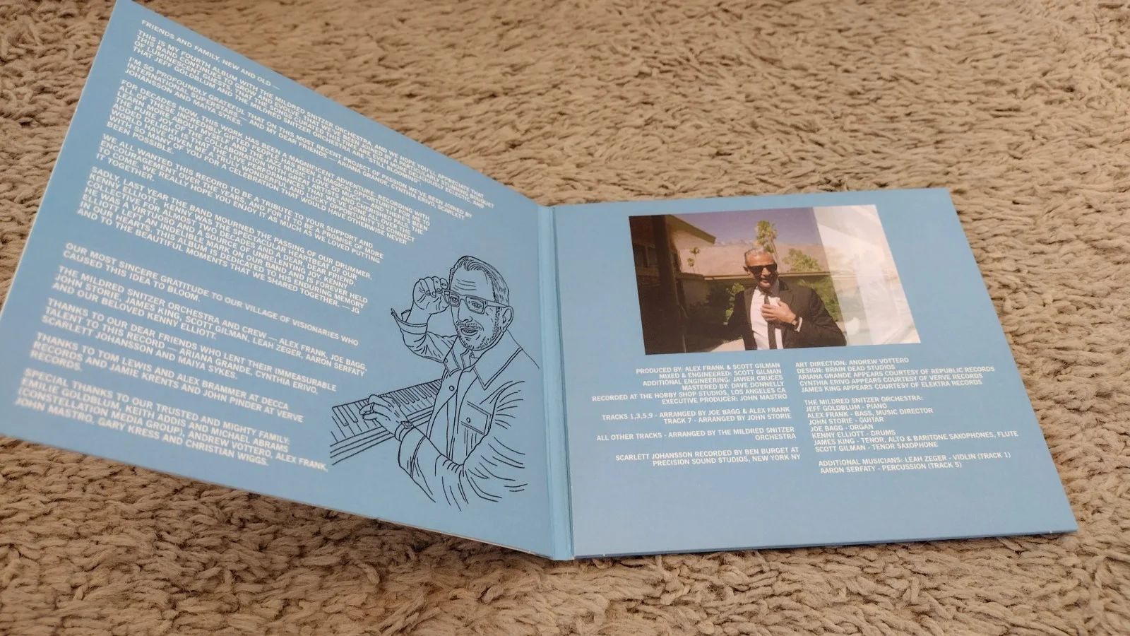 Jeff Goldblum Jurassic Park - Still Blooming Signed CD 2025 Exclusive, изображение 5
