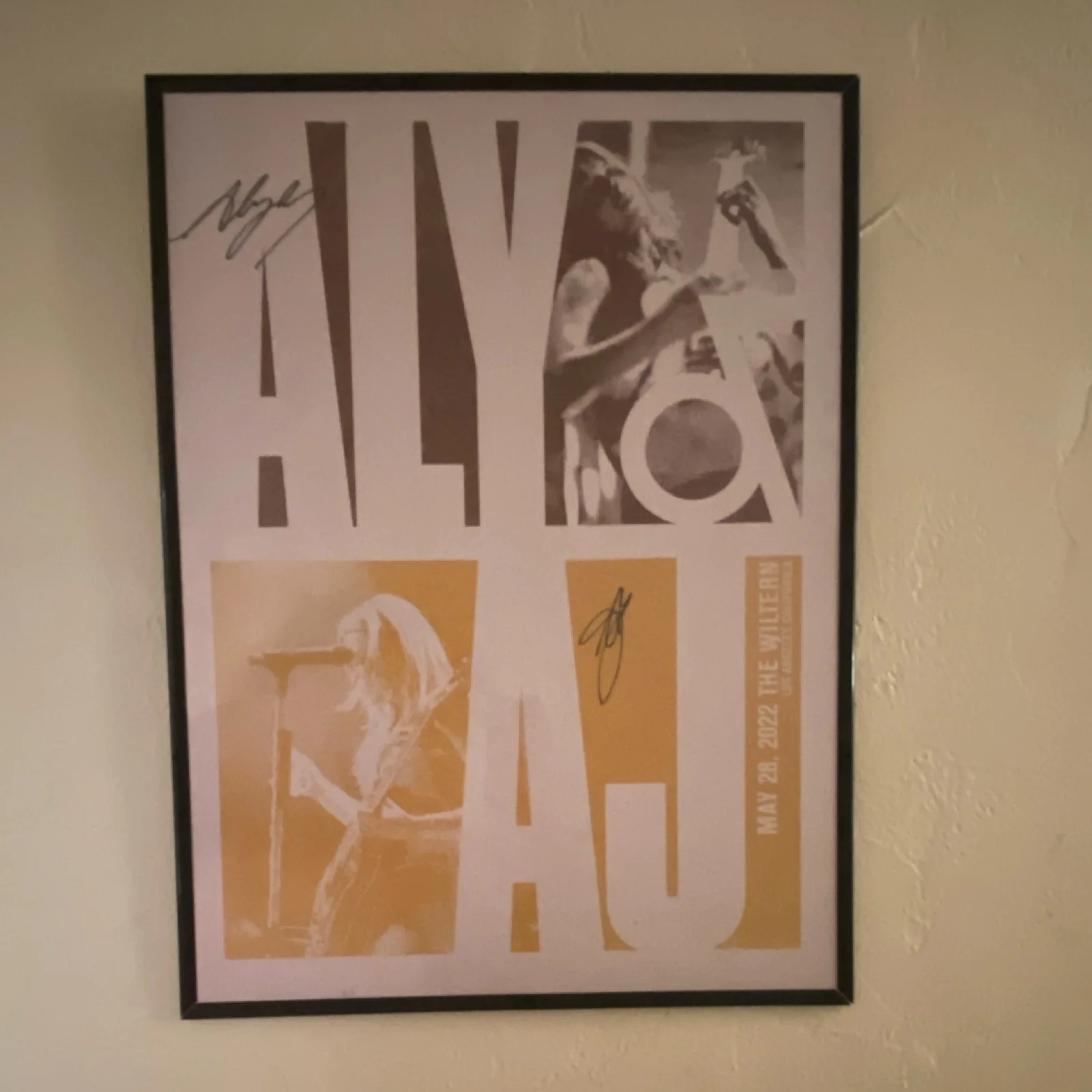 Aly & AJ Autographed Original Event Poster - The Wiltern, Los Angeles 5/28/22, image 2