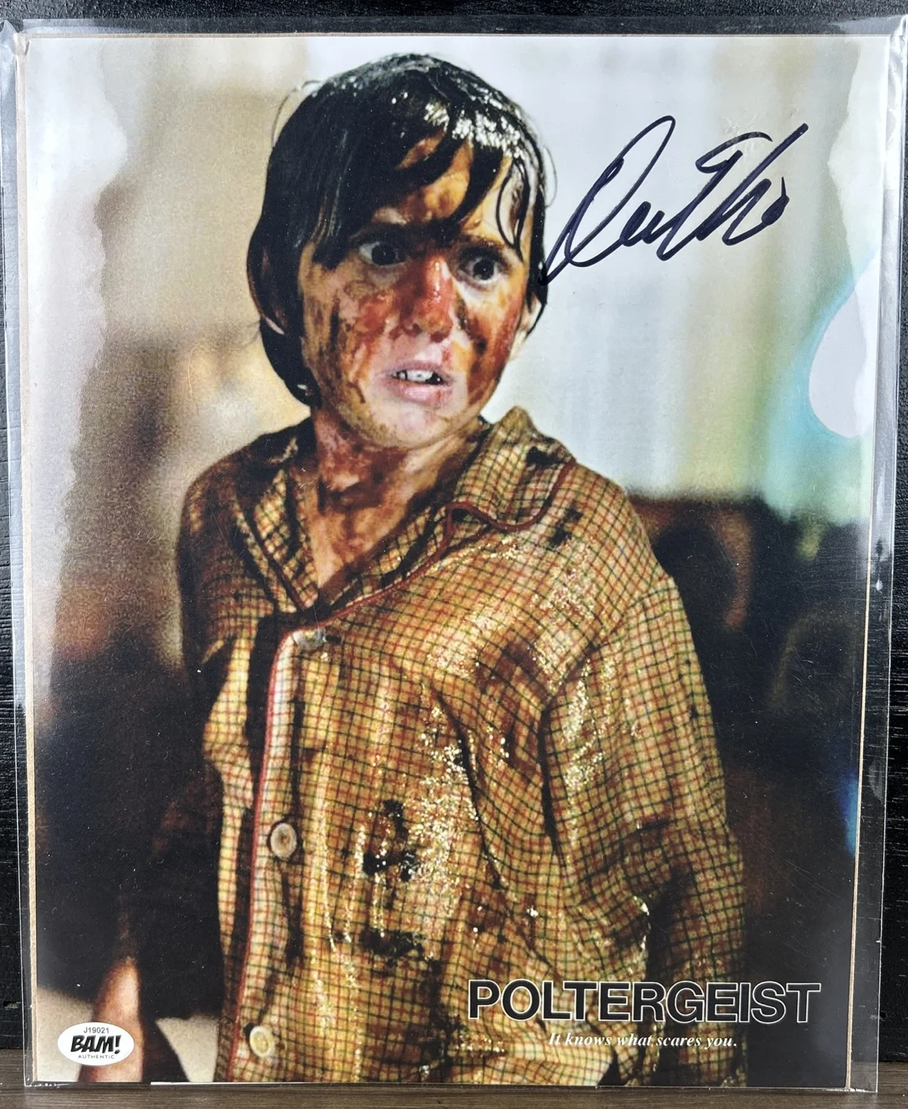 Oliver Robins — Oliver Robins Signed 8x10 Photo Poltergeist Autograph BAM Box COA Horror Movie, изображение 2