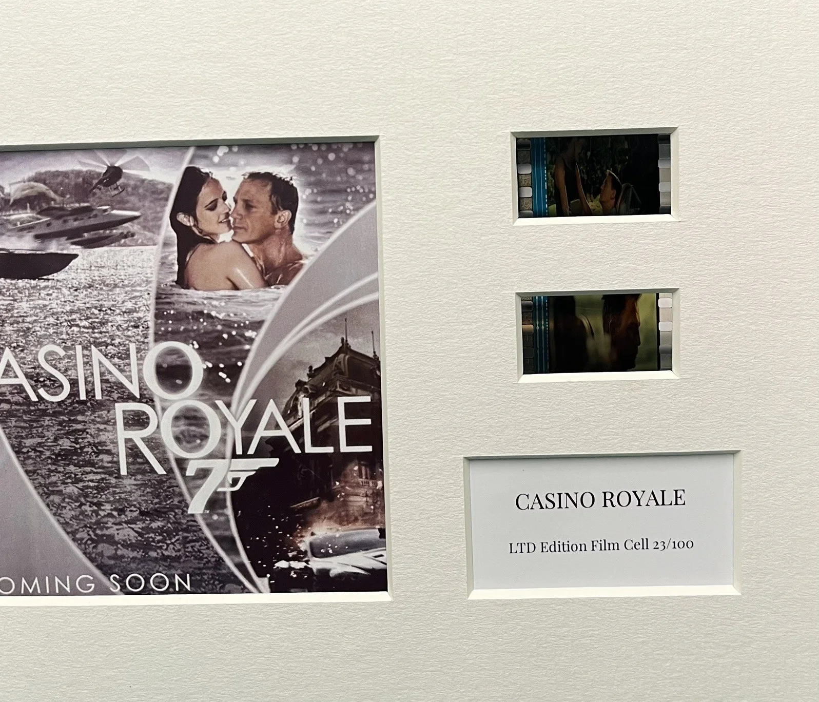 JAMES BOND. CASINO ROYALE. . . 35mm Film Cell Mounted Display, image 3