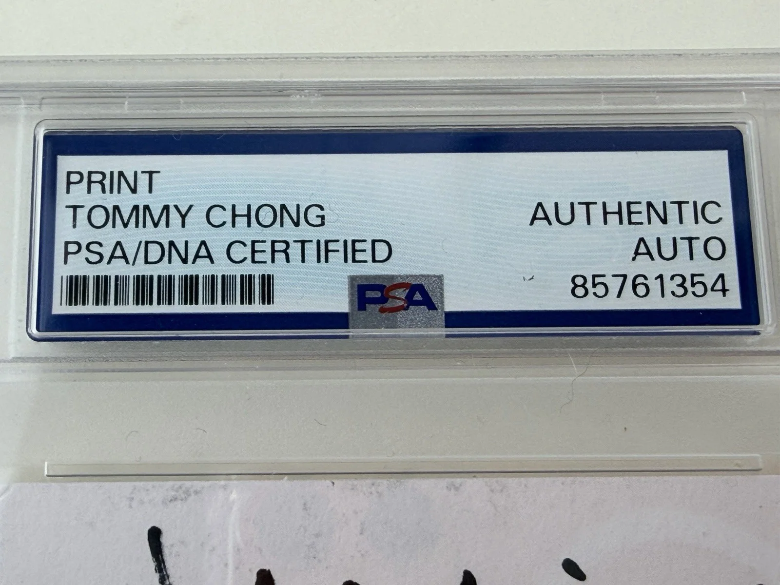 Tommy Chong — Tommy Chong Up In Smoke Custom Index Card Signed Autographed PSA DNA Certified, image 4