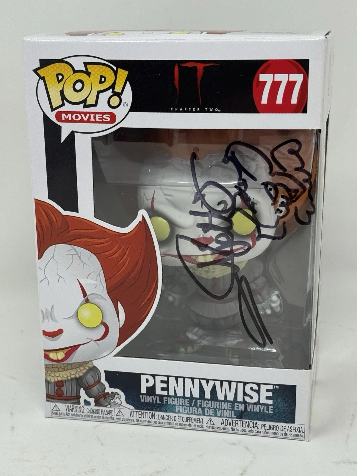 Andy Muschietti Signed Autographed Pennywise IT Funko Pop + Sketch Beckett COA, image 2