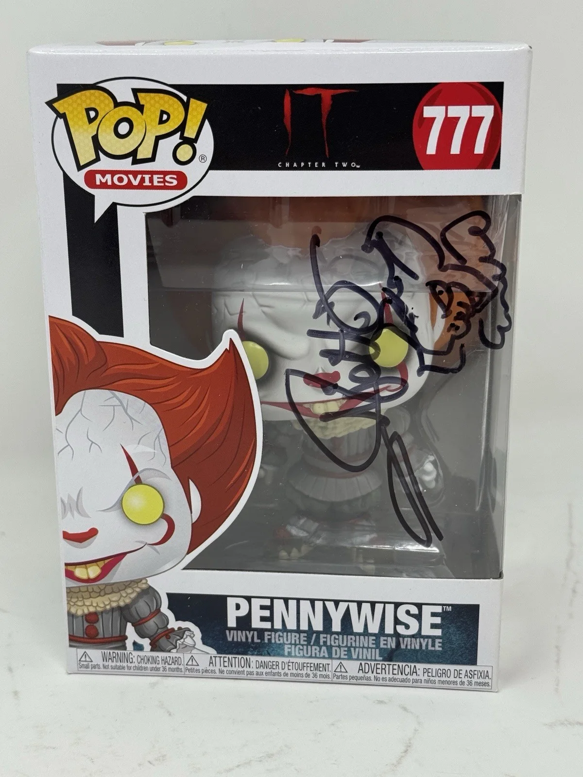 Andy Muschietti Signed Autographed Pennywise IT Funko Pop + Sketch Beckett COA, image 4