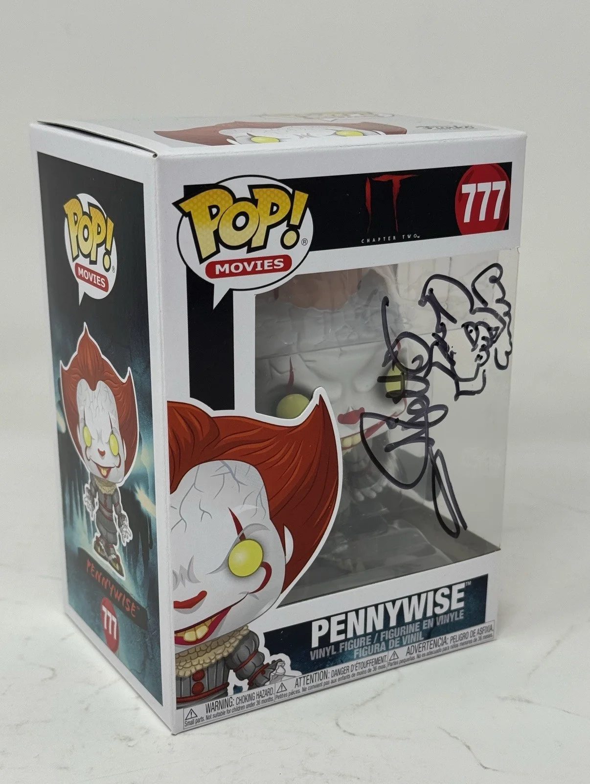 Andy Muschietti Signed Autographed Pennywise IT Funko Pop + Sketch Beckett COA, image 5