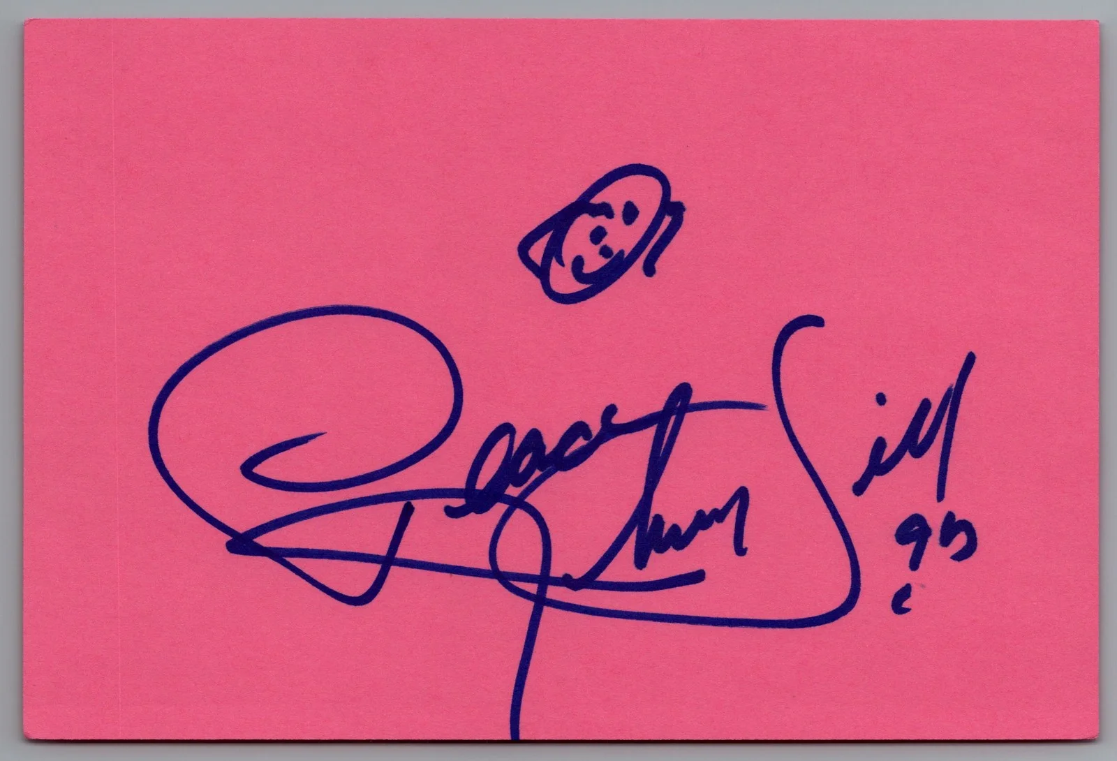 Johnny Gill — Johnny Gill Signed 4x6 Index Card New Edition R&B Singer Autographed