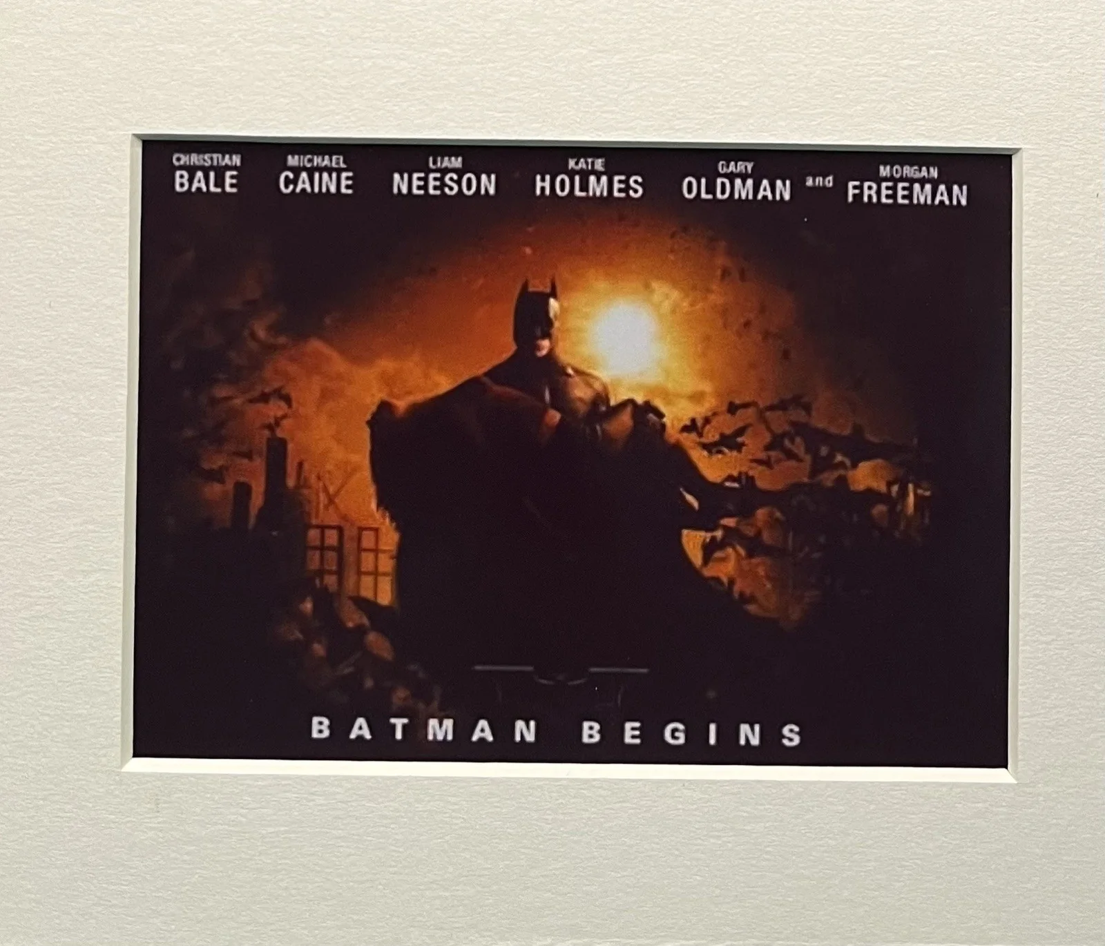 BATMAN Begins. 35mm Film Cell Mounted Display, image 2