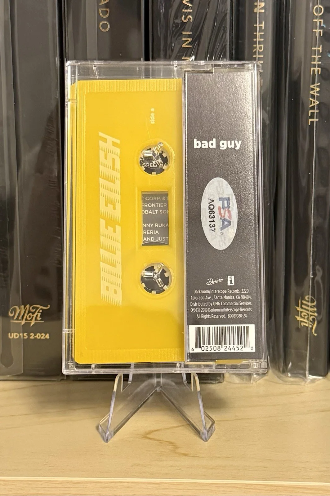 Billie Eilish Autographed Signed Bad Guy Cassette Limited Edition 500 PSA/DNA, image 2