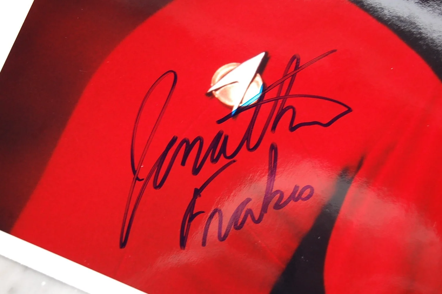 Jonathan Frakes — Star Trek: TNG Jonathan Frakes Autographed IN PERSON Commander Riker 8x10, image 2