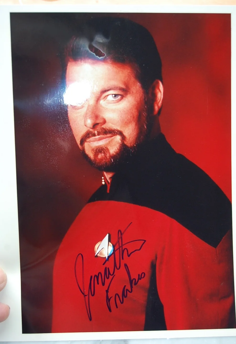 Jonathan Frakes — Star Trek: TNG Jonathan Frakes Autographed IN PERSON Commander Riker 8x10, image 4