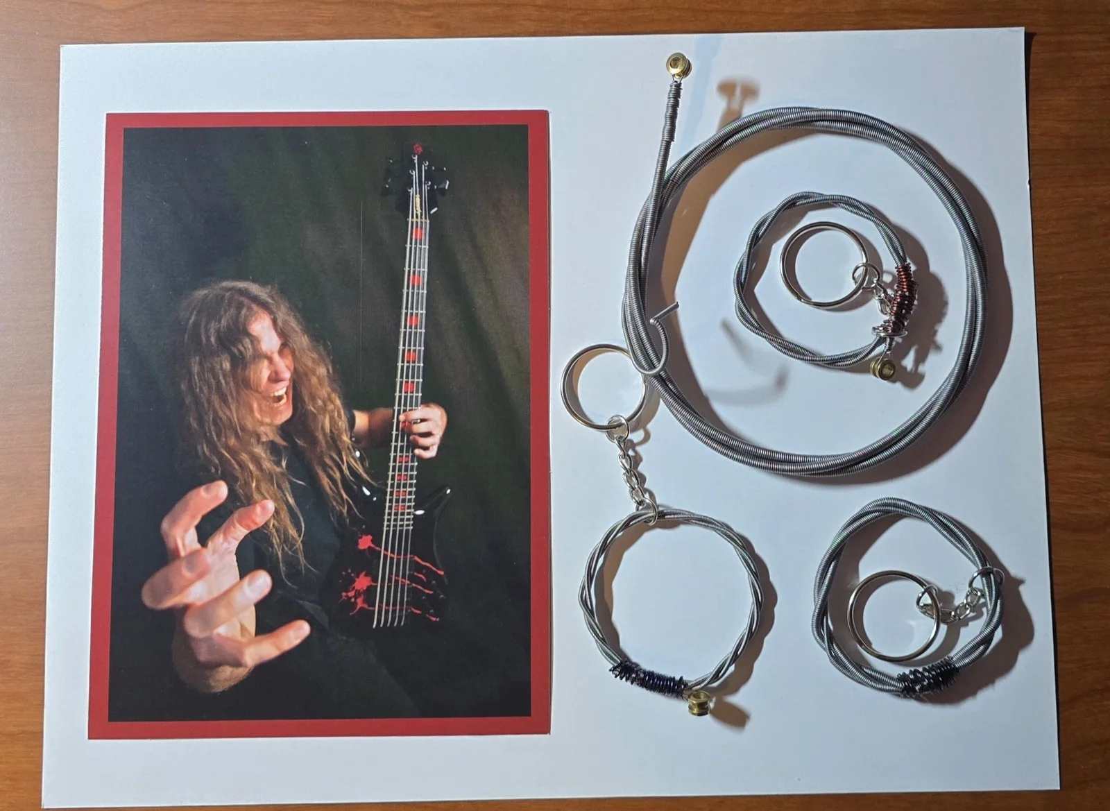 ALEX WEBSTER — CANNIBAL CORPSE ALEX WEBSTER PERSONALIZED AUTOGRAPHED 5X7 PHOTO BASS STRING, image 3