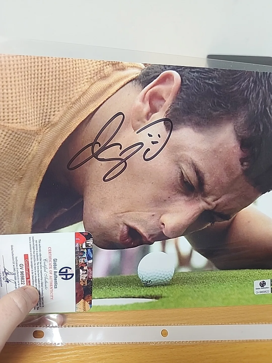 Adam Sandler Happy Gilmore Signed Photo with COA- Certificate of Authenticity, изображение 5