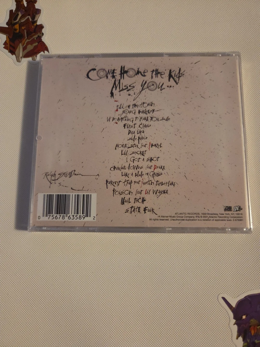 Jack Harlow Signed Come Home The Kids Miss You CD, image 2