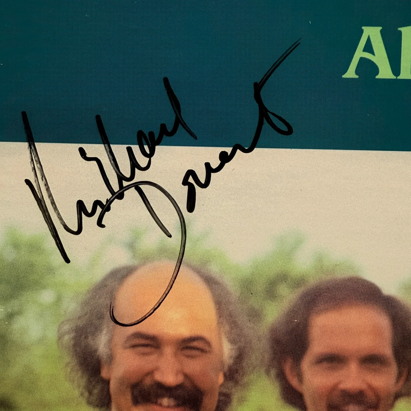 AUTOGRAPHED- BEAUSOLEIL (Michael Doucet) "Allons A Lafayette" vinyl LP 5036 USA, image 2