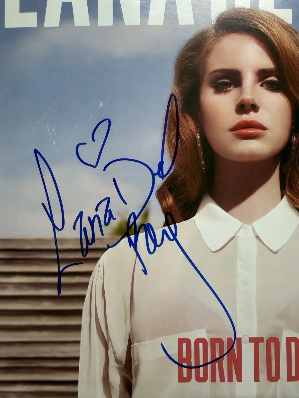 Lana Del Rey Autographed Signed Album Born To Die Lp Vinyl, изображение 2