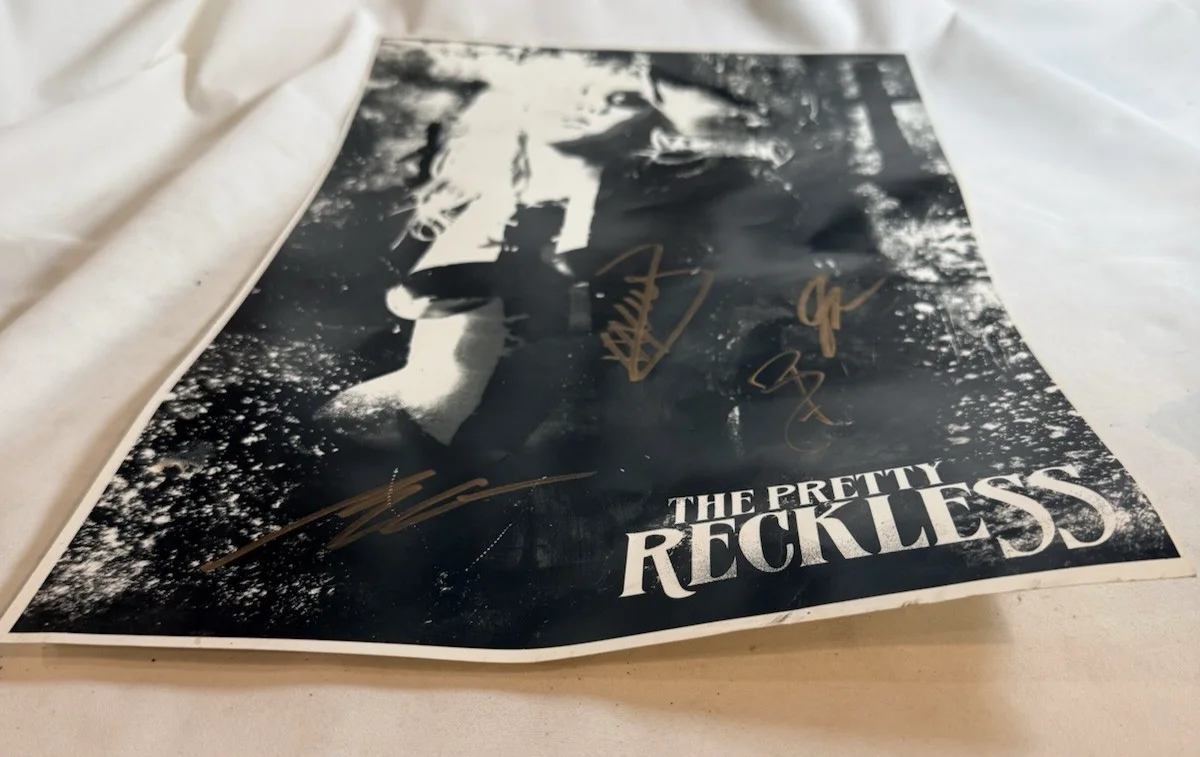 The Pretty Reckless Going to Hell Promo Poster Signed by Taylor Momsen and Band, image 3