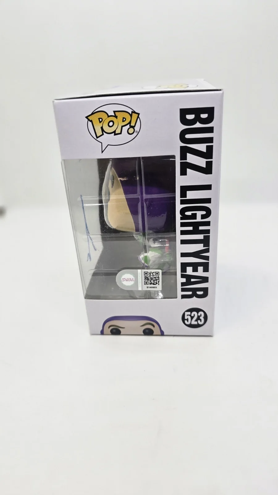 tim allen — Tim Allen Signed Toy Story 4 Buzz Lightyear Funko Pop #523 SWAU, image 2