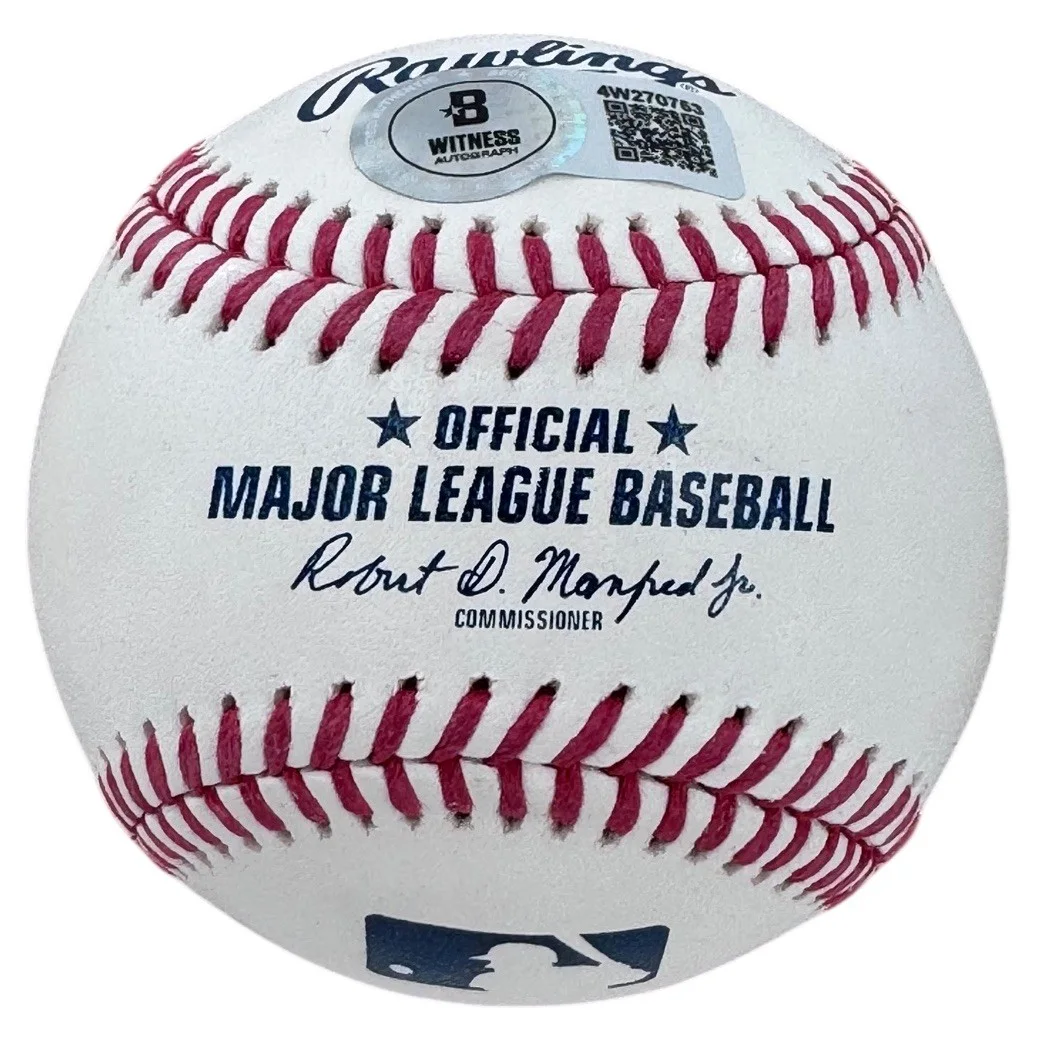 Linda Blair — Linda Blair Signed Major League Baseball MLB w/ "Sweet Dreams" Beckett Witnessed, изображение 2