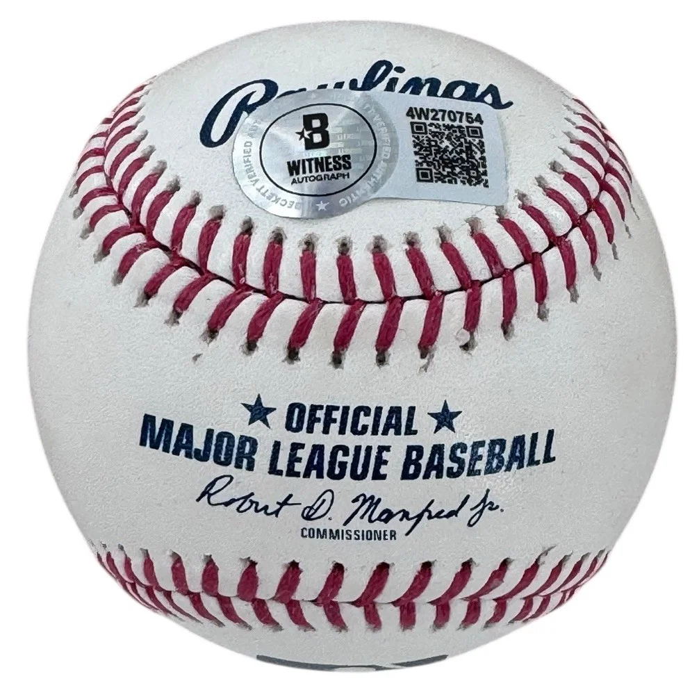 Linda Blair — Linda Blair Signed Major League Baseball MLB w/ "Regan" Beckett Witnessed, изображение 3