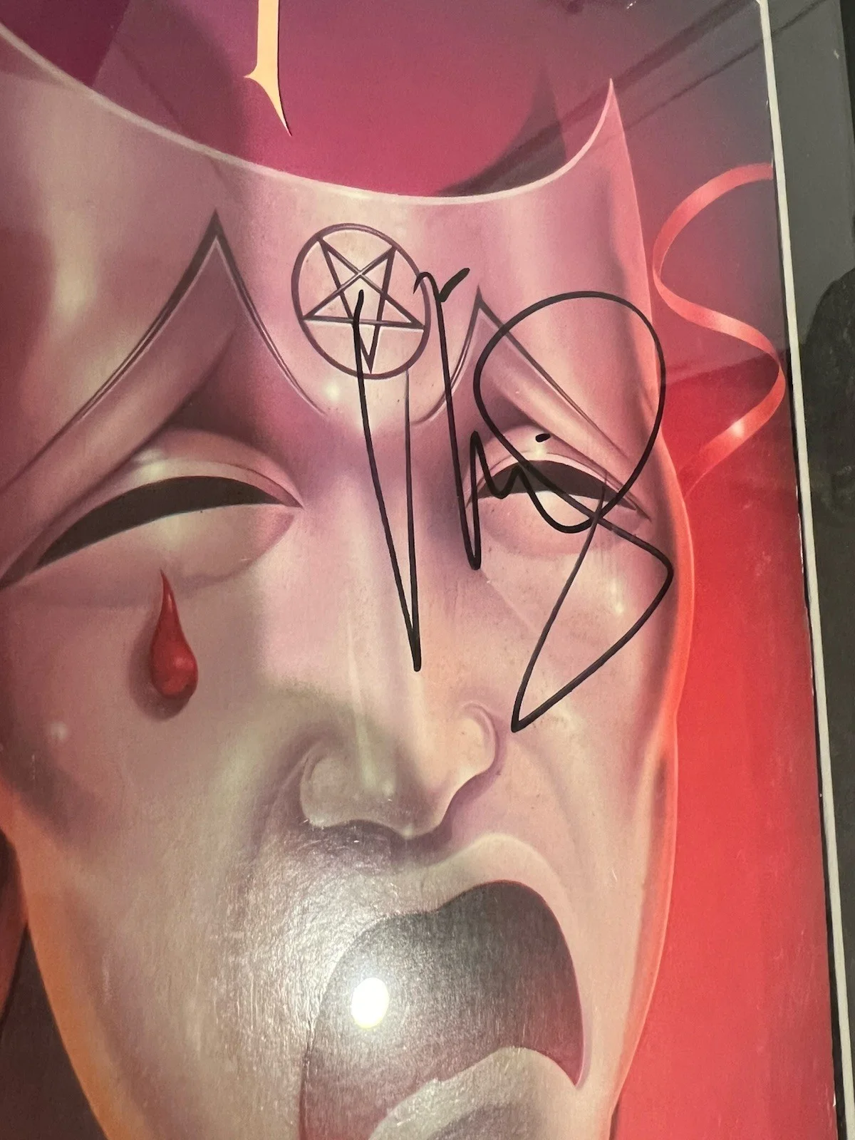 MOTLEY CRUE Autographed Hand SIGNED ALBUM COVER w/COA, изображение 3