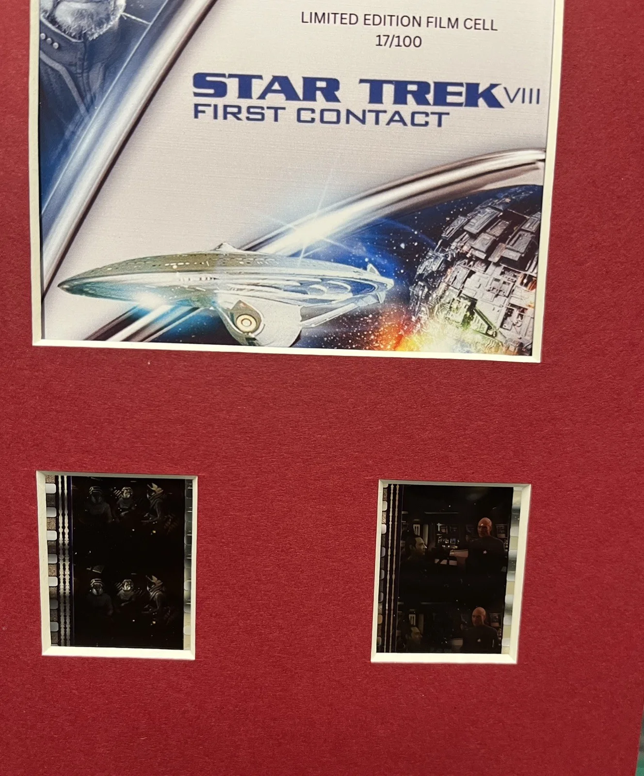 STAR TREK First Contact. 35mm Film Cell Mounted Display, изображение 2