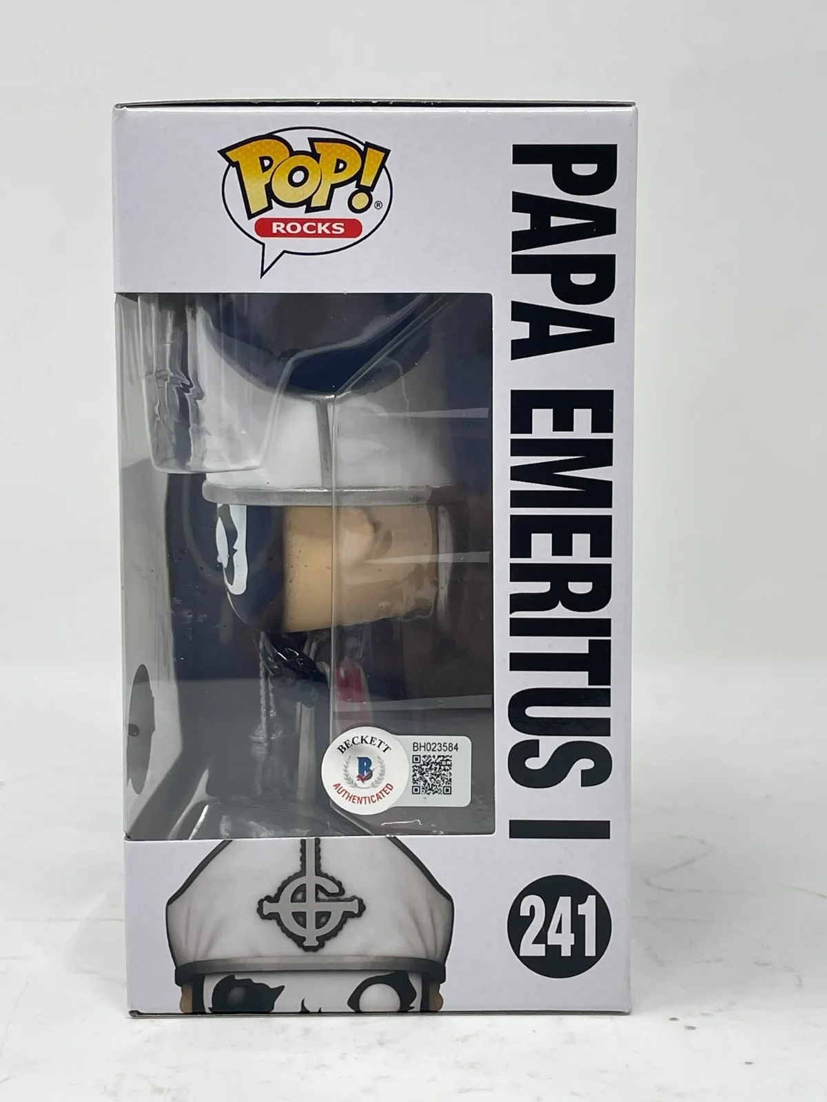 Tobias Forge Ghost Signed Funko Pop Papa Emeritus I #241 Autograph Beckett COA, изображение 3