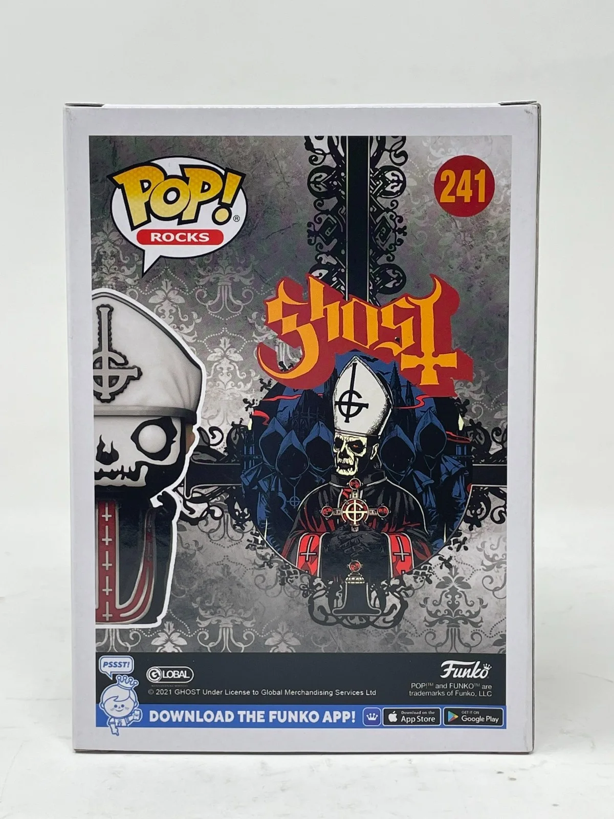 Tobias Forge Ghost Signed Funko Pop Papa Emeritus I #241 Autograph Beckett COA, изображение 5
