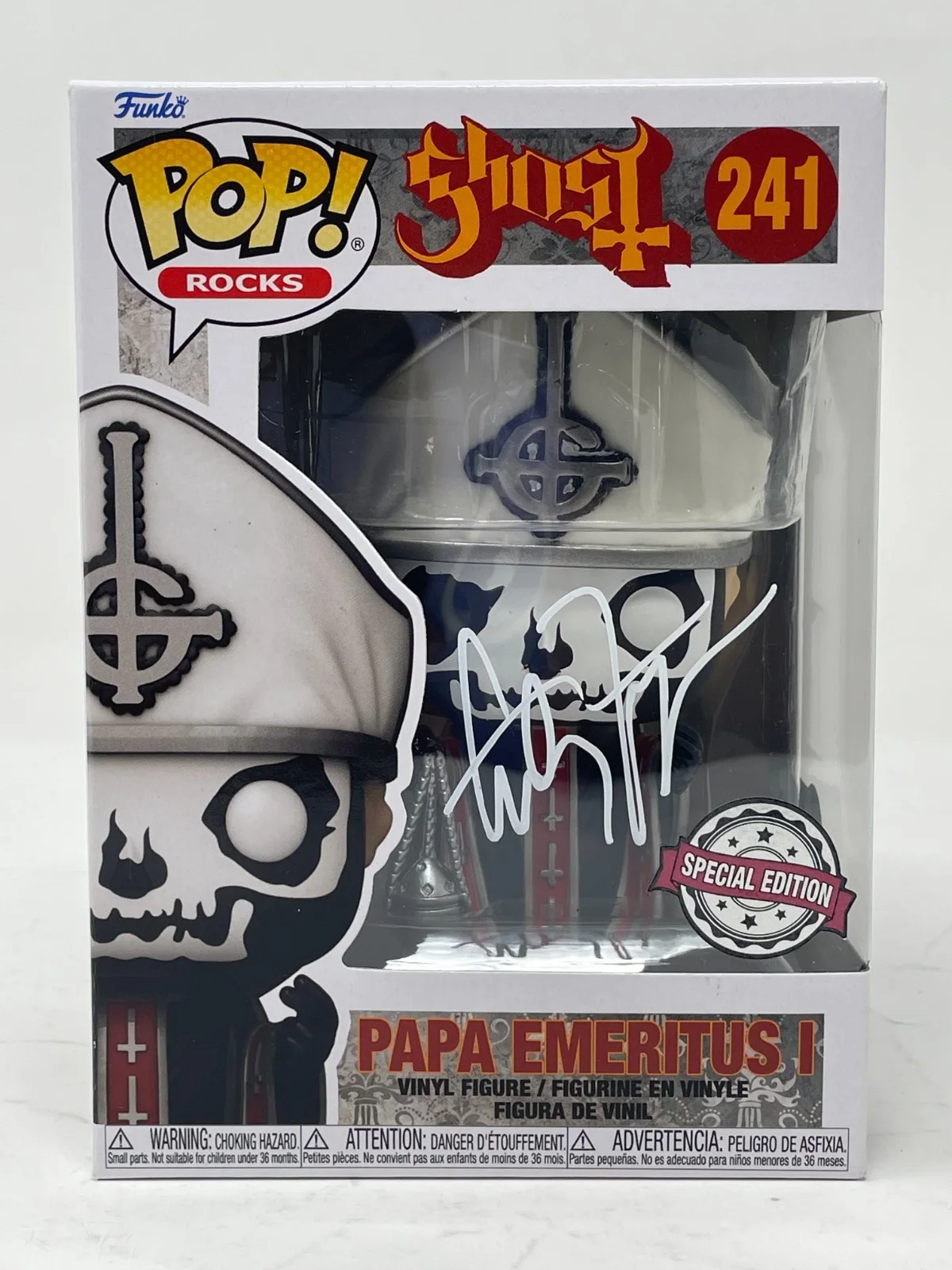 Tobias Forge Ghost Signed Funko Pop Papa Emeritus I #241 Autograph Beckett COA, image 2
