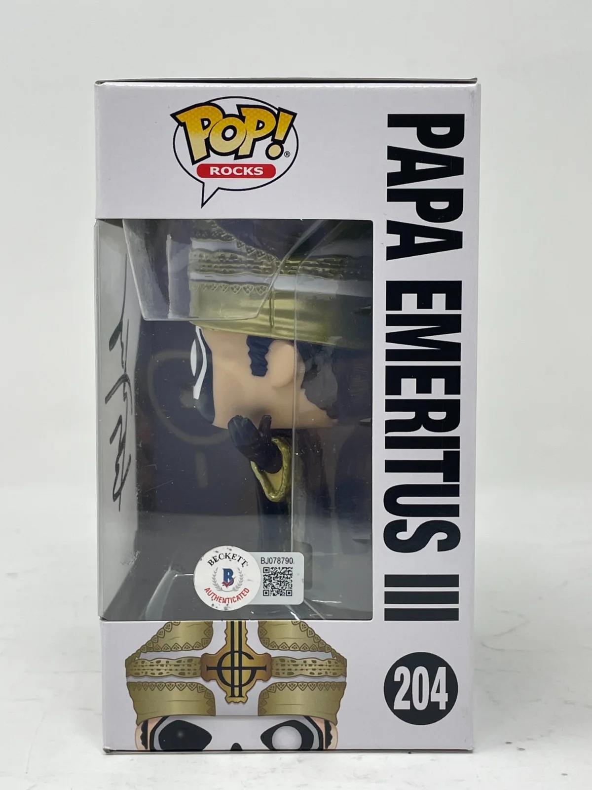 Tobias Forge Signed Papa Emeritus III Funko Pop Ghost Band Autograph Beckett COA, изображение 3