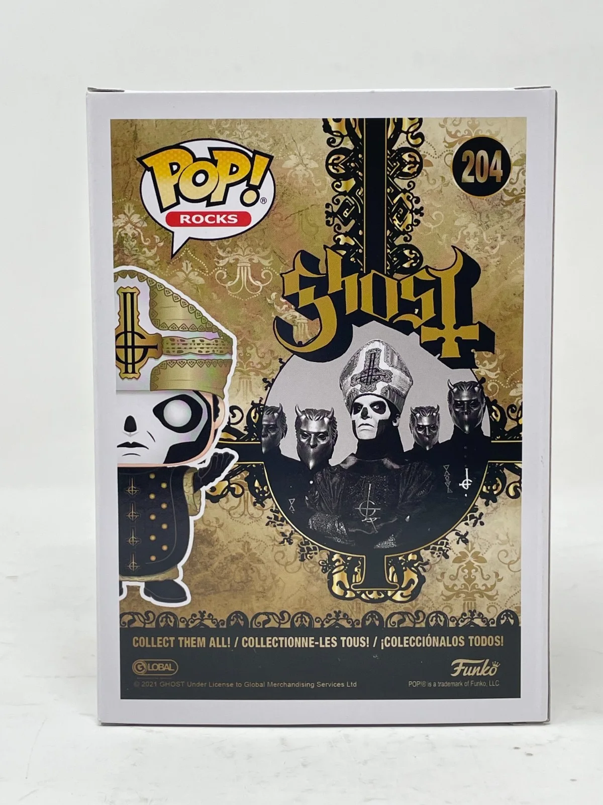 Tobias Forge Signed Papa Emeritus III Funko Pop Ghost Band Autograph Beckett COA, изображение 5
