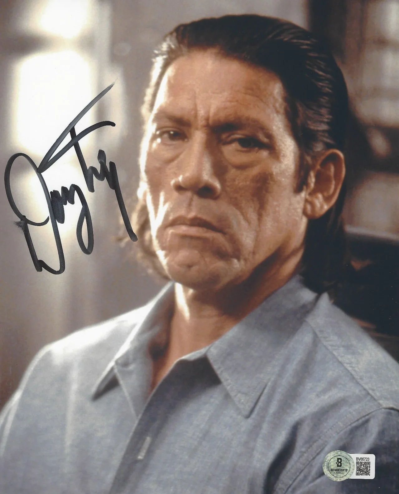 DANNY TREJO SIGNED 'CON AIR' JOHNNY 23 8x10 MOVIE PHOTO ACTOR BECKETT BAS COA, изображение 2