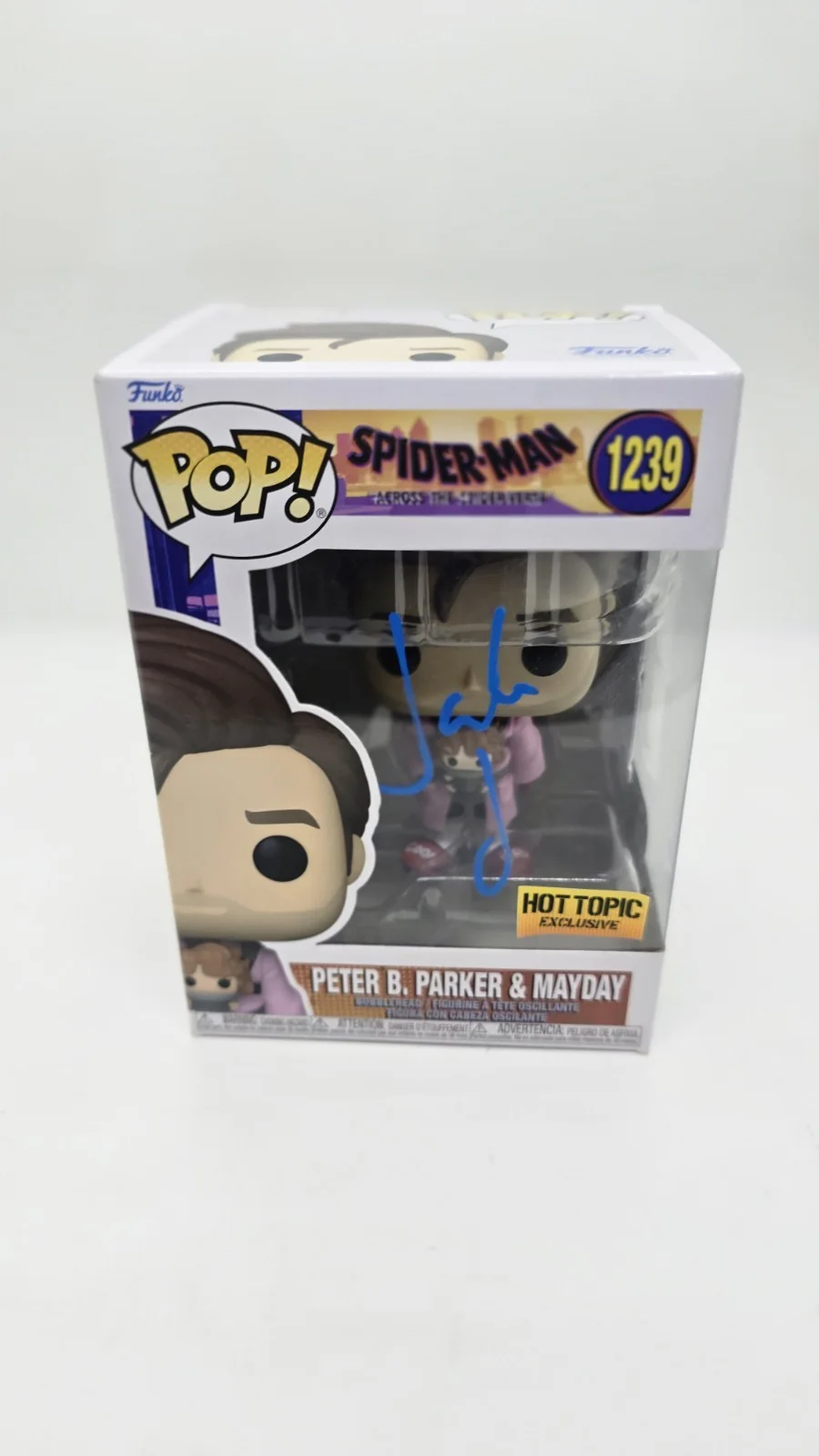 jake johnson — Jake Johnson Signed Spider-Man Across The Spiderverse Funko Pop #1239 SWAU