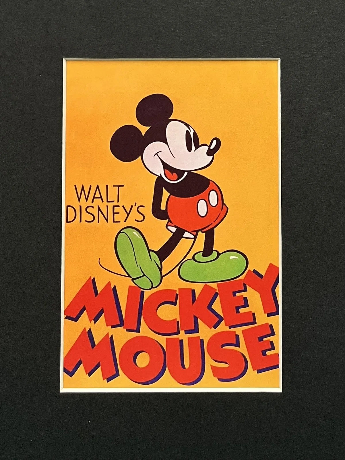 MICKEY MOUSE. . 35mm Film Cell Mounted Display, image 2