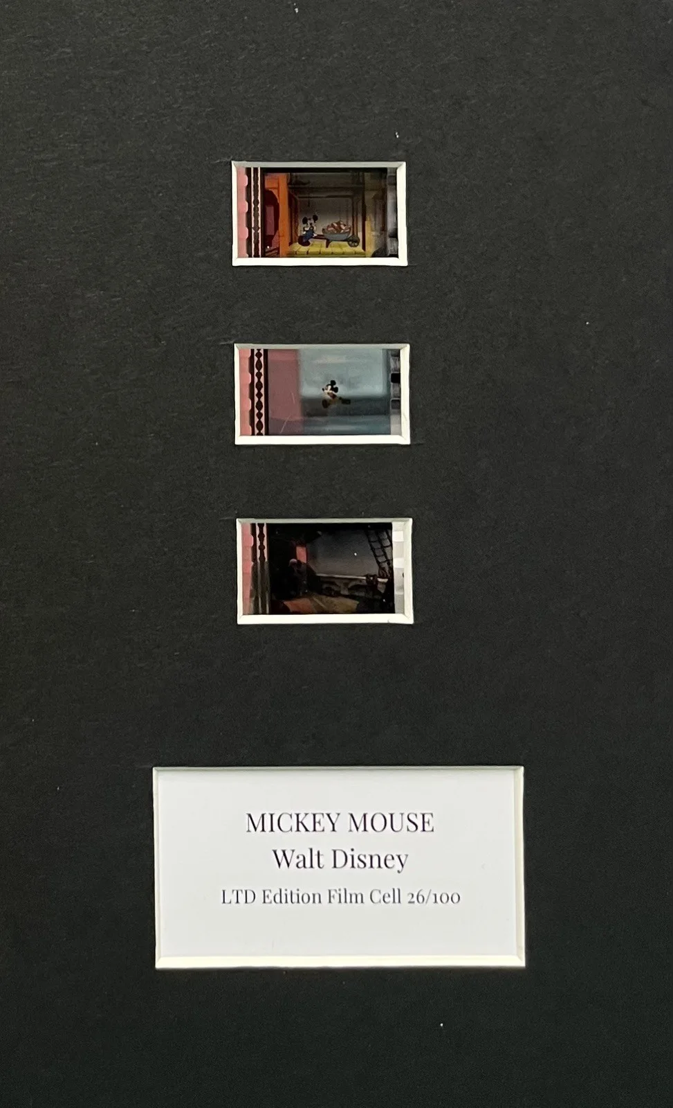 MICKEY MOUSE. . 35mm Film Cell Mounted Display, image 3