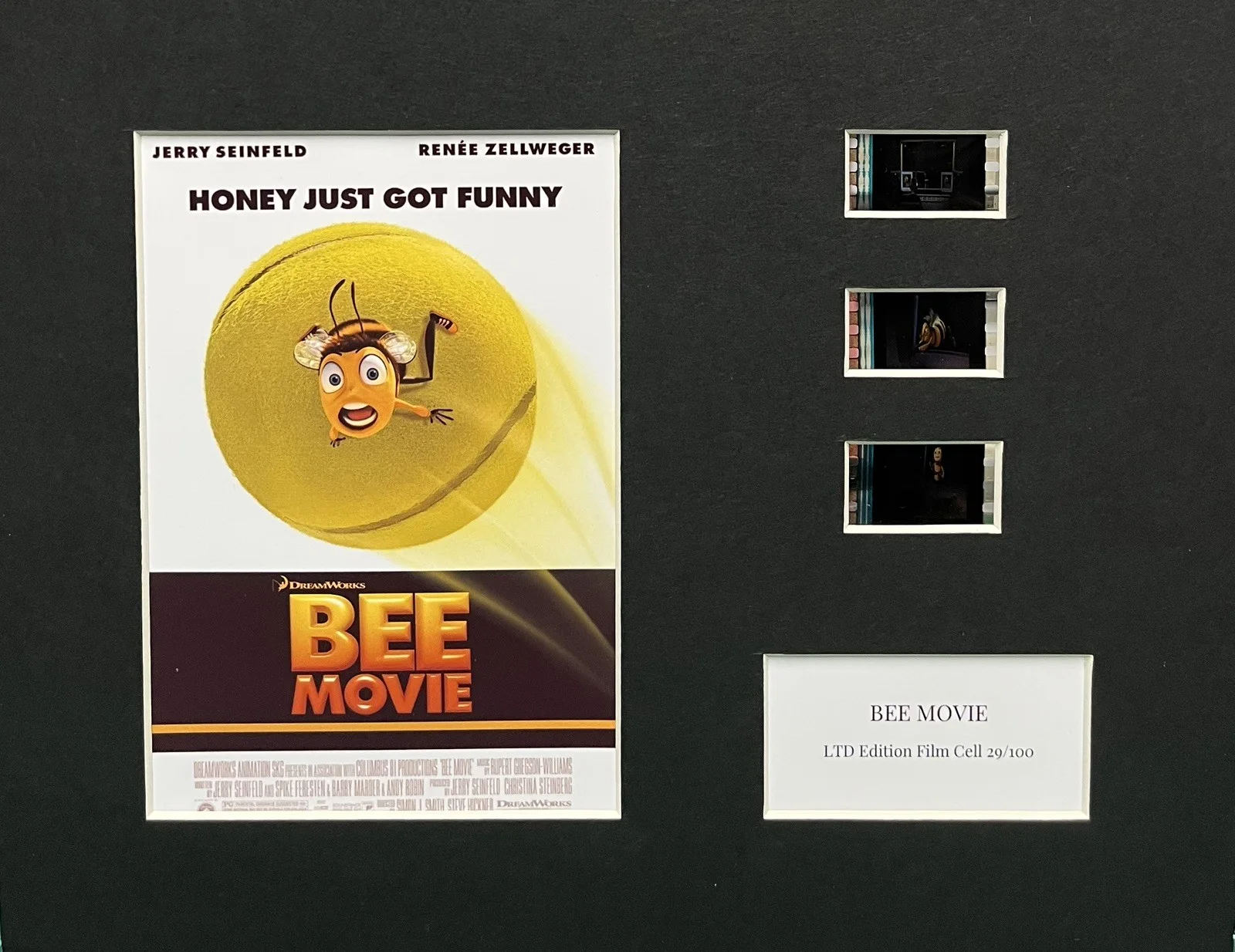 BEE MOVIE. . . 35mm Film Cell Mounted Display, image 3