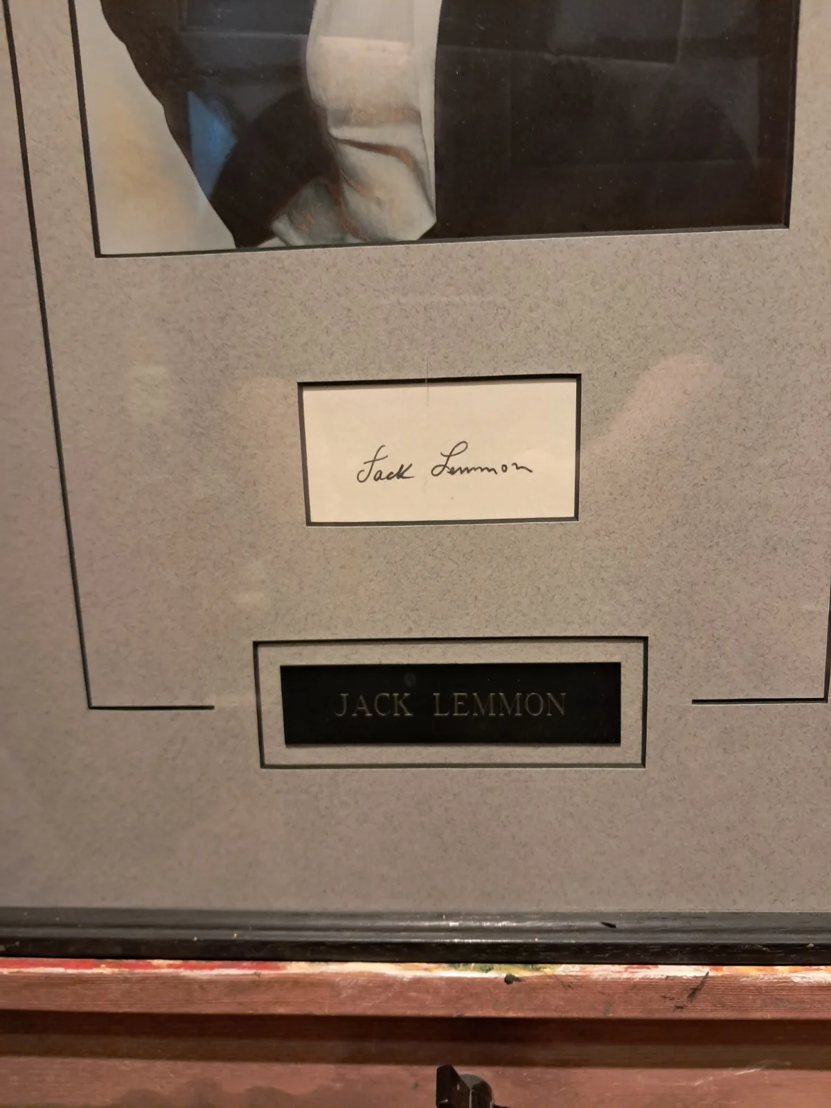 Jack Lemmon — Jack Lemmon autographed framed photograph Original Signed Movies, image 2