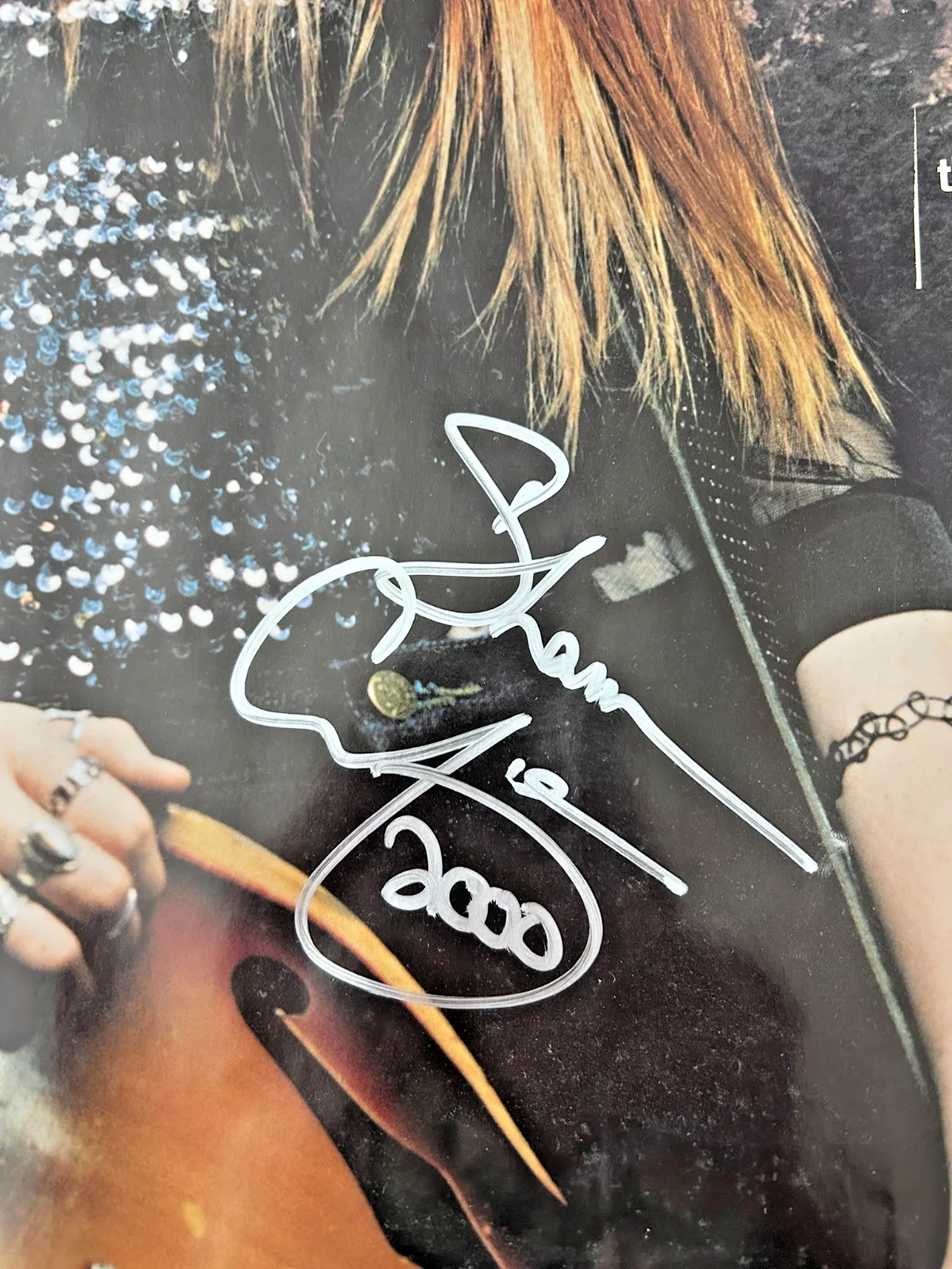 Shannon Curfman, musician/2000 Autographed Poster - NO COA/Frame Not Included, изображение 2
