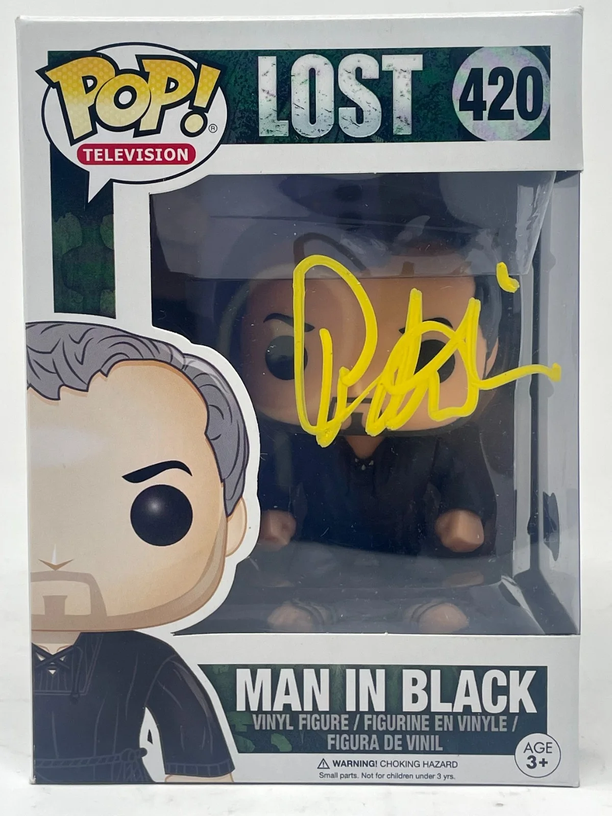 Titus Welliver — Titus Welliver Signed Autograph Lost The Man In Black Funko Pop 420 Beckett COA, изображение 2
