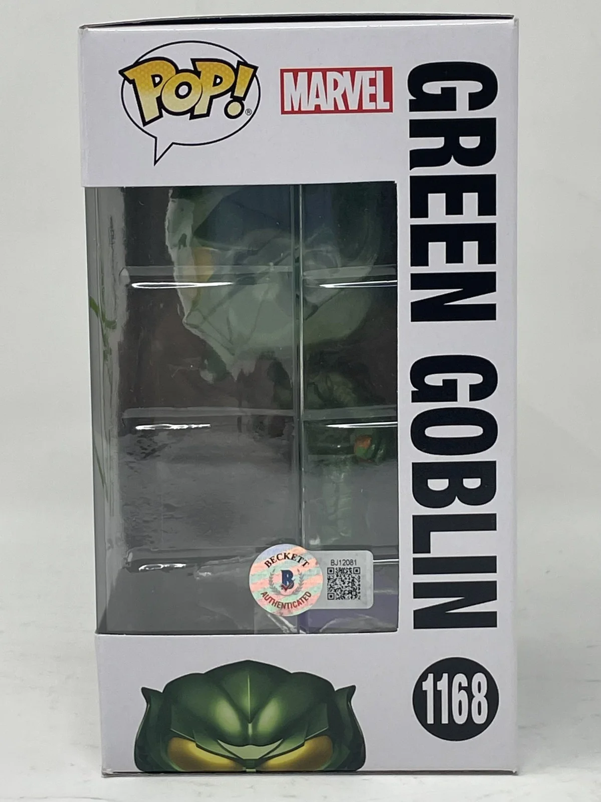Willem Dafoe — Willem Dafoe Signed Autograph Green Goblin Funko Pop Spider-Man Marvel 1168 BAS, image 3
