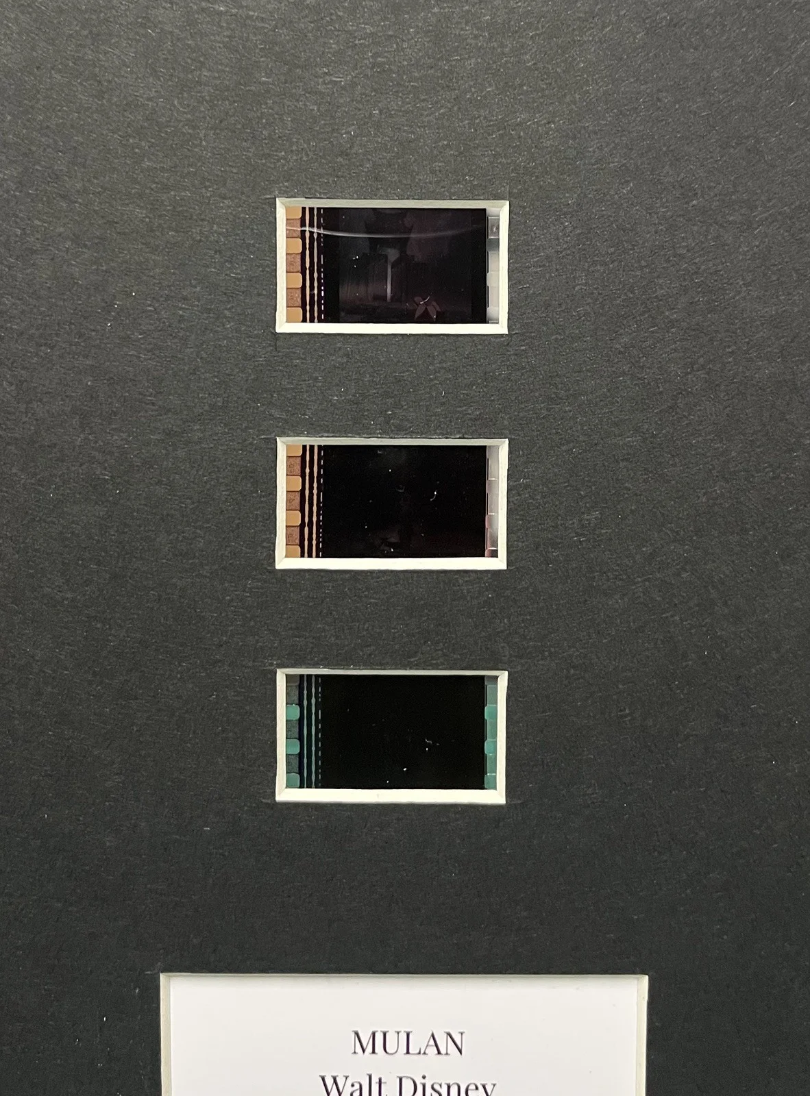 MULAN. . 35mm Film Cell Mounted Display, image 2