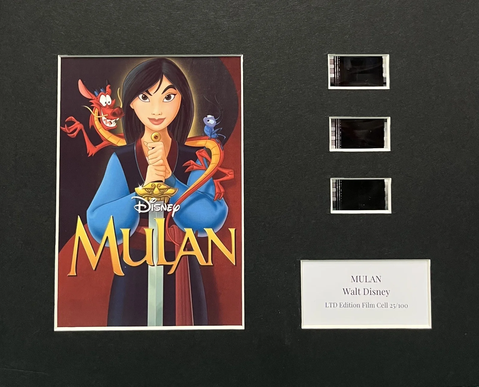MULAN. . 35mm Film Cell Mounted Display, image 3