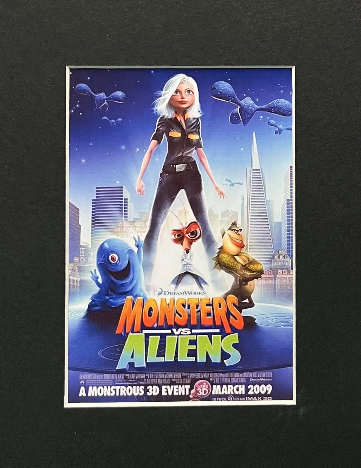 MONSTERS vs ALIENS. . 35mm Film Cell Mounted Display, image 2