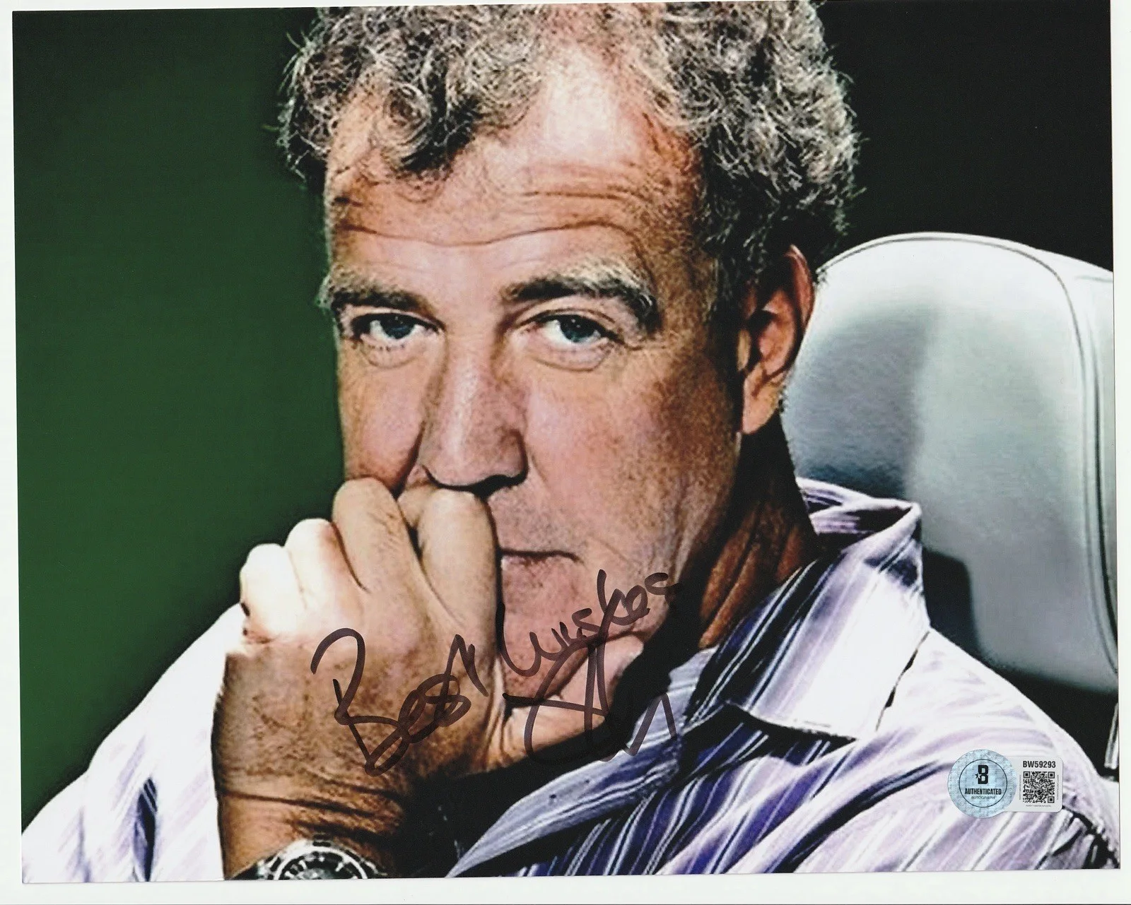 Jeremy Clarkson — Jeremy Clarkson Autographed Signed TOP GEAR 8x10 Photo Beckett BAS COA