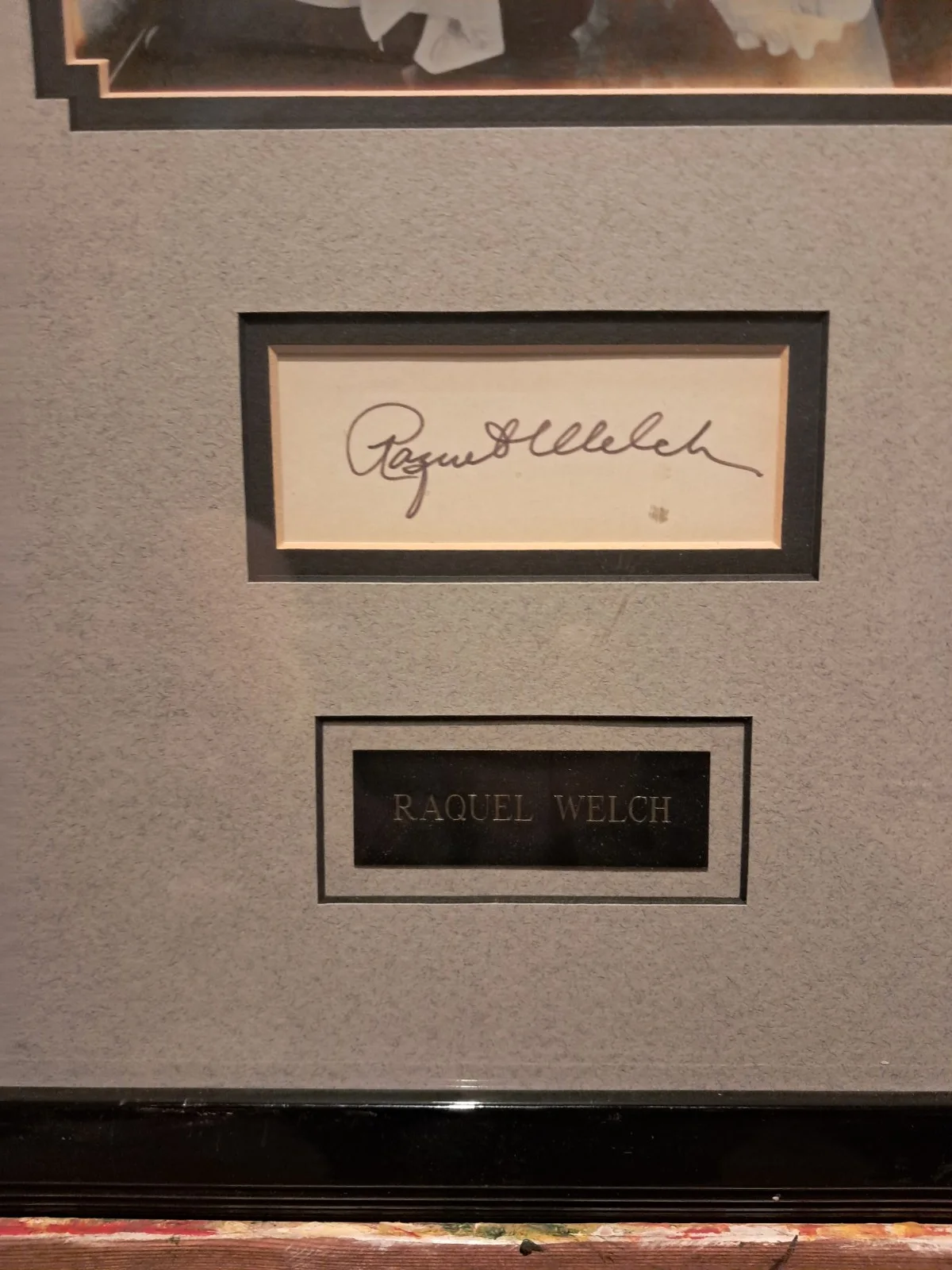 Raquel Welch — Raquel Welch autographed framed photograph Original Signed Movies, изображение 2