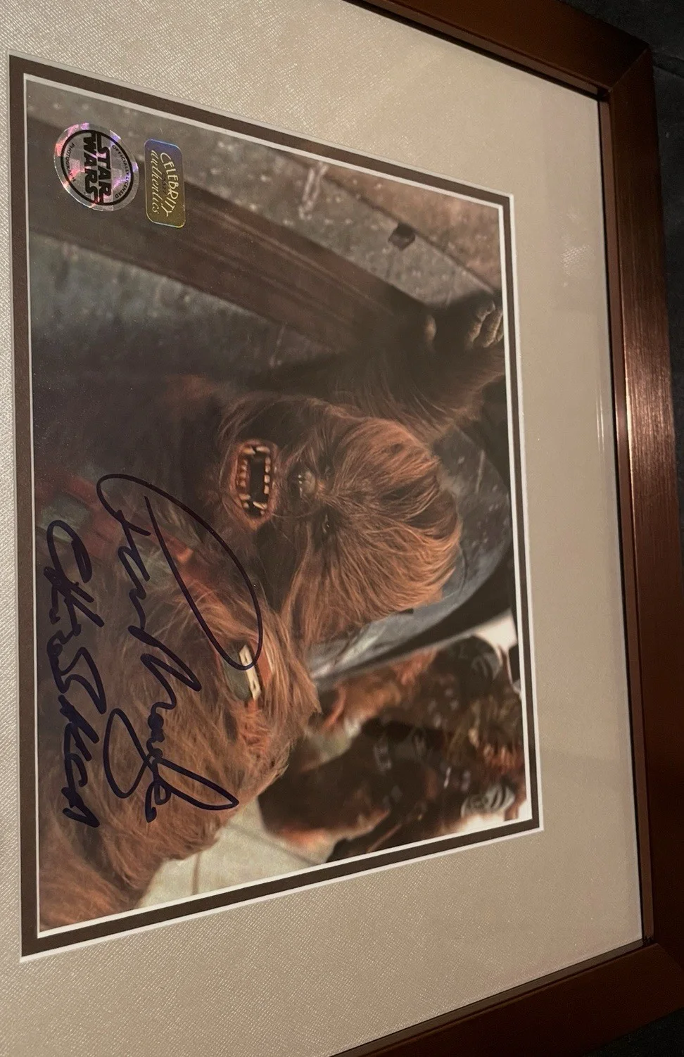 Peter Mayhew — Peter Mayhew Signed Star Wars Chewbacca Framed 8x10 Photo Celebrity Authentics, image 3