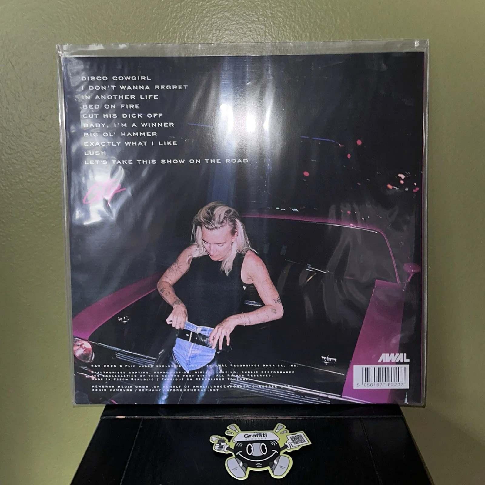 G FLIP Dream Ride LP Autographed SIGNED Graffiti Exc Hot Pink & Black Vinyl /500, image 5