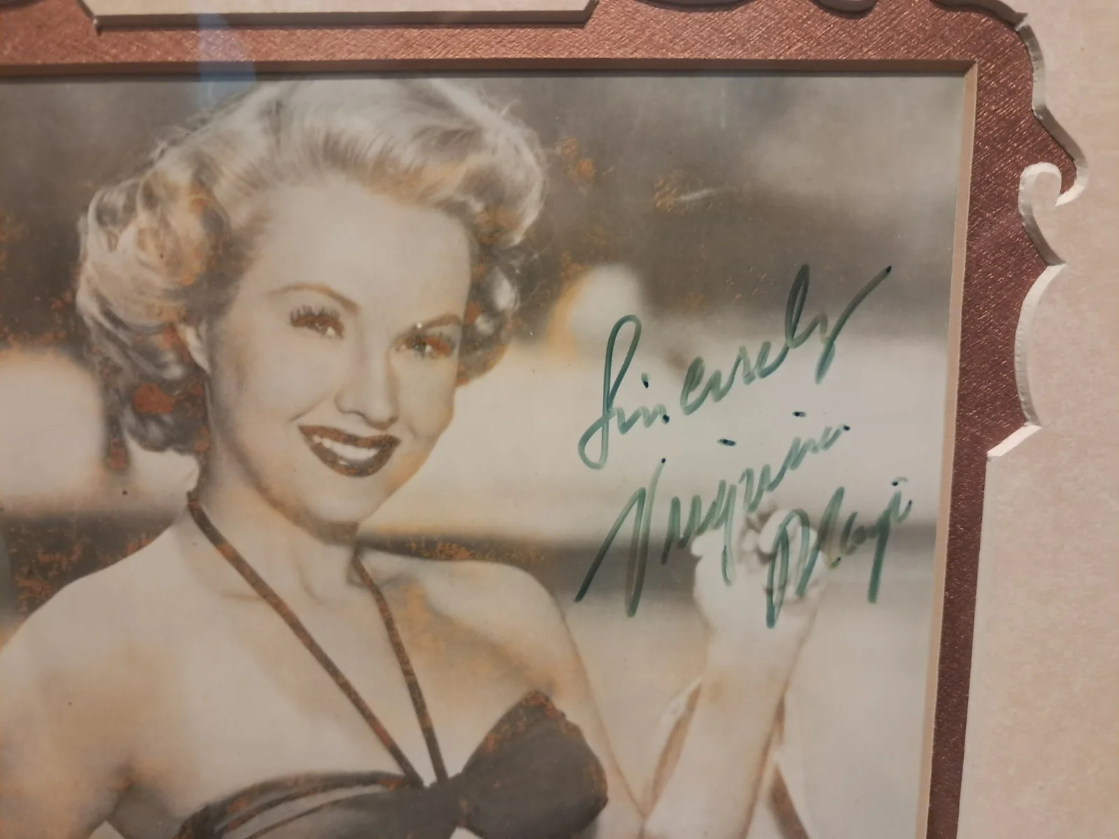 Virginia Mayo — Virginia Mayo autographed framed photograph Original Signed Movies, image 2